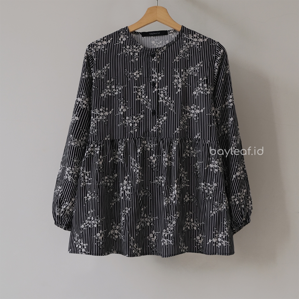 Flora Blouse Motif | Blouse Atasan Wanita Rayon