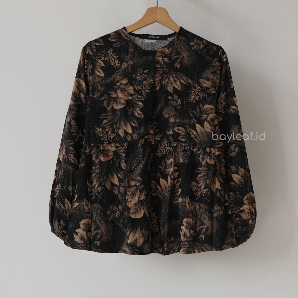 Flora Blouse Motif | Blouse Atasan Wanita Rayon