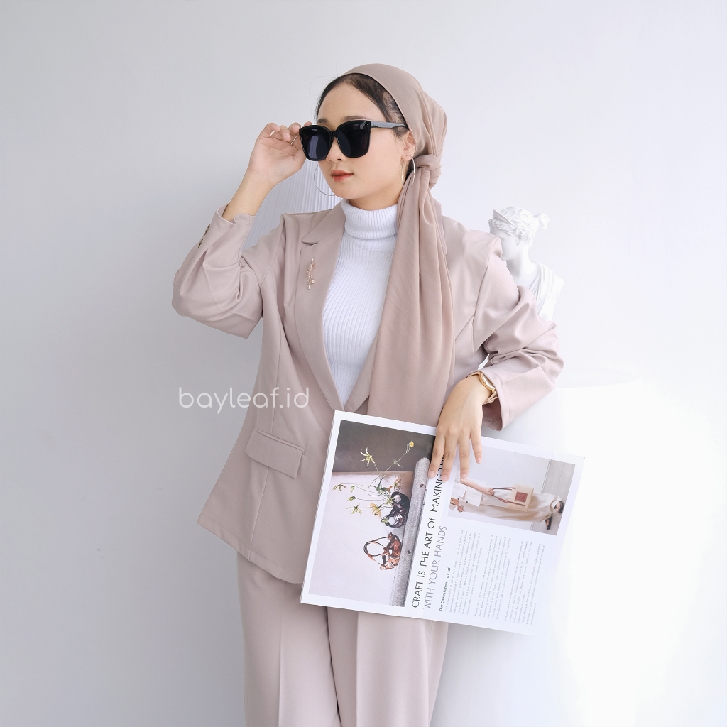 Violet Blazer Basic | Outerwear Formal Casual Wanita