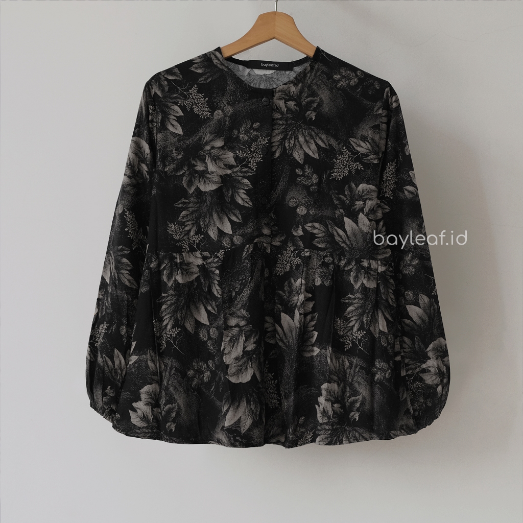Flora Blouse Motif | Blouse Atasan Wanita Rayon