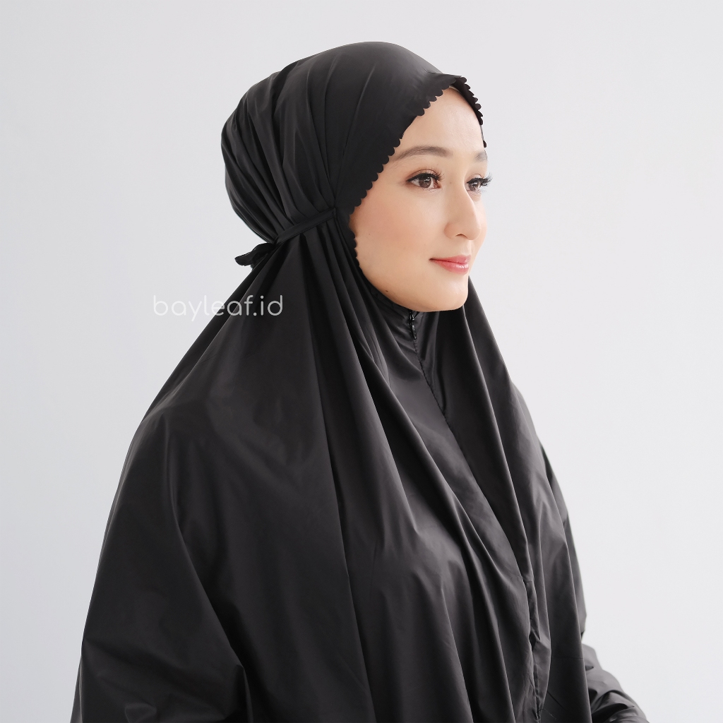 Mukena Skylite Mini Pouch Polos Lasercut Premium