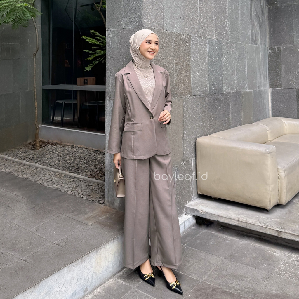 Violet Blazer Basic | Outerwear Formal Casual Wanita