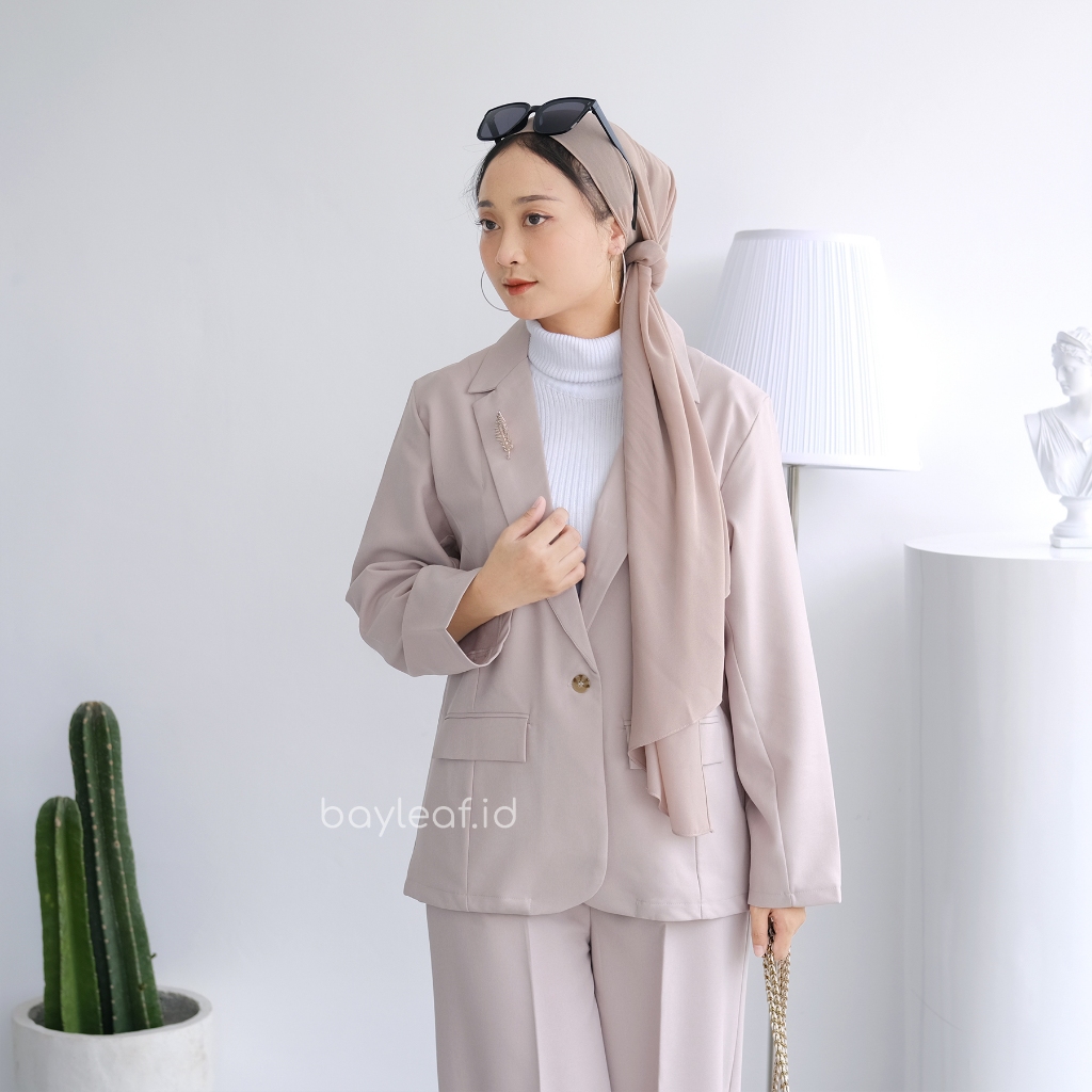 Violet Blazer Basic | Outerwear Formal Casual Wanita