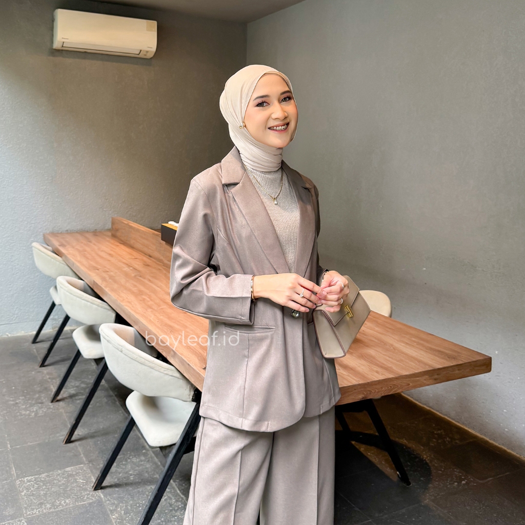 Violet Blazer Basic | Outerwear Formal Casual Wanita