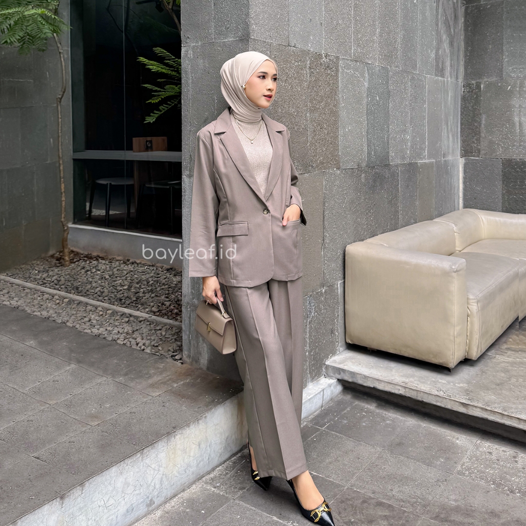 Violet Blazer Basic | Outerwear Formal Casual Wanita