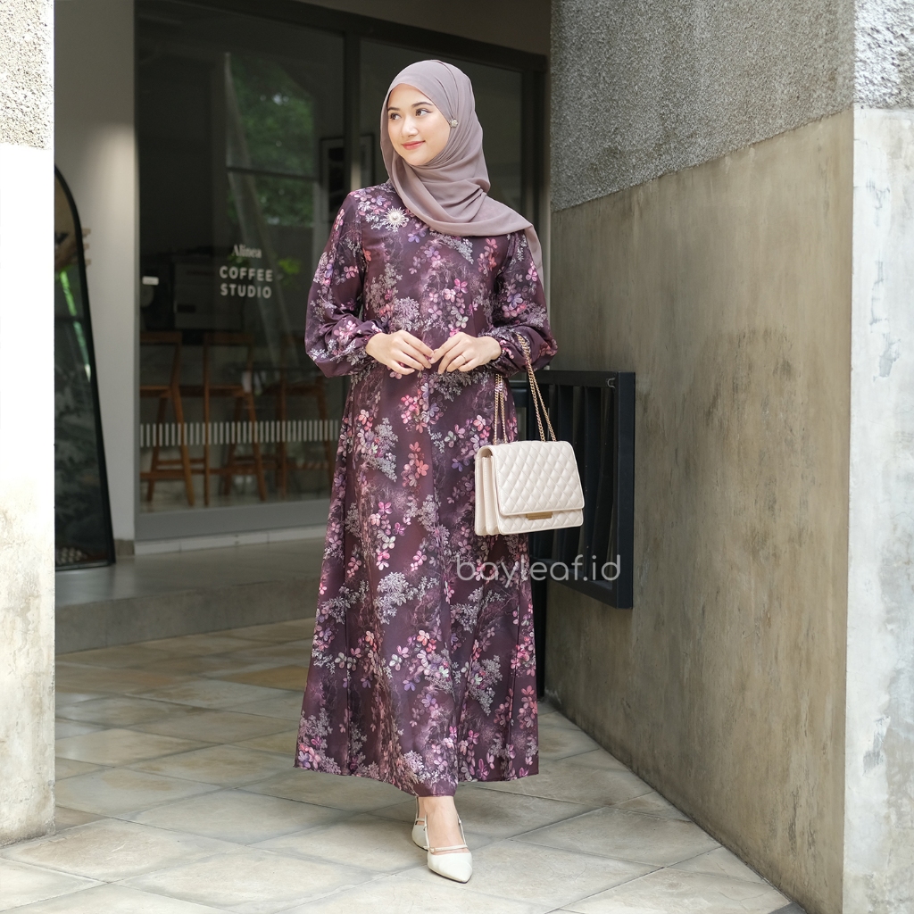 Mahira Maxi Dress Gamis Motif Bunga