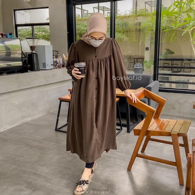Nada Tunik Polos Basic Lengan 3/4