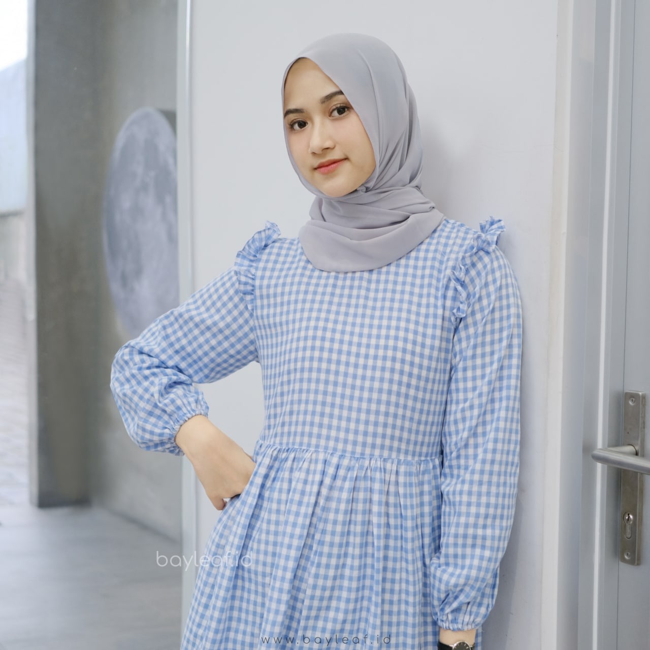 Fabyla Plaid Tunik Lengan Panjang