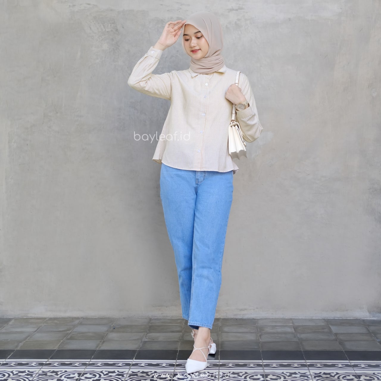 Cheryl Striped Shirt Katun