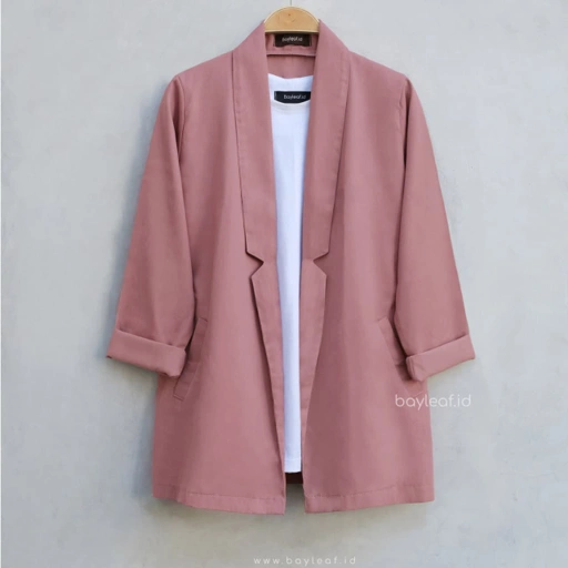 Image of Zenn Blazer Formal Casual Wanita Basic 