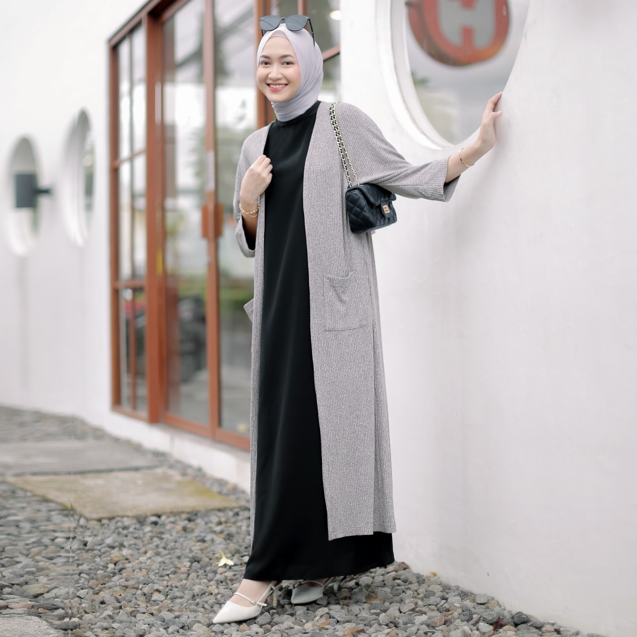 Aera Inner Dress Basic Tanpa Lengan