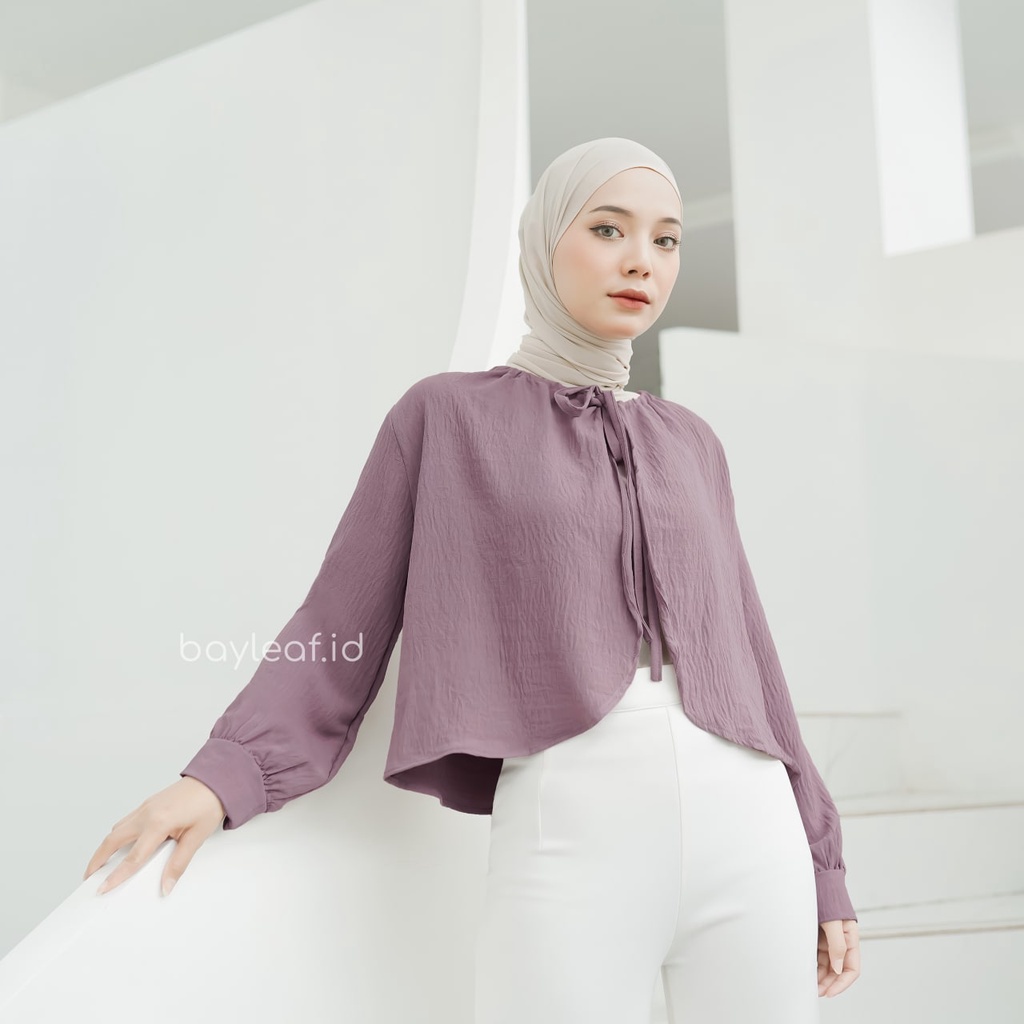 Dareen Crop Outer Casual Material Crinkle All Size