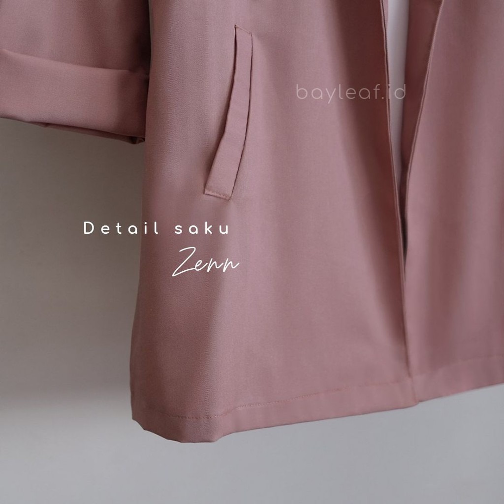 Zenn Blazer Formal Casual Wanita Basic