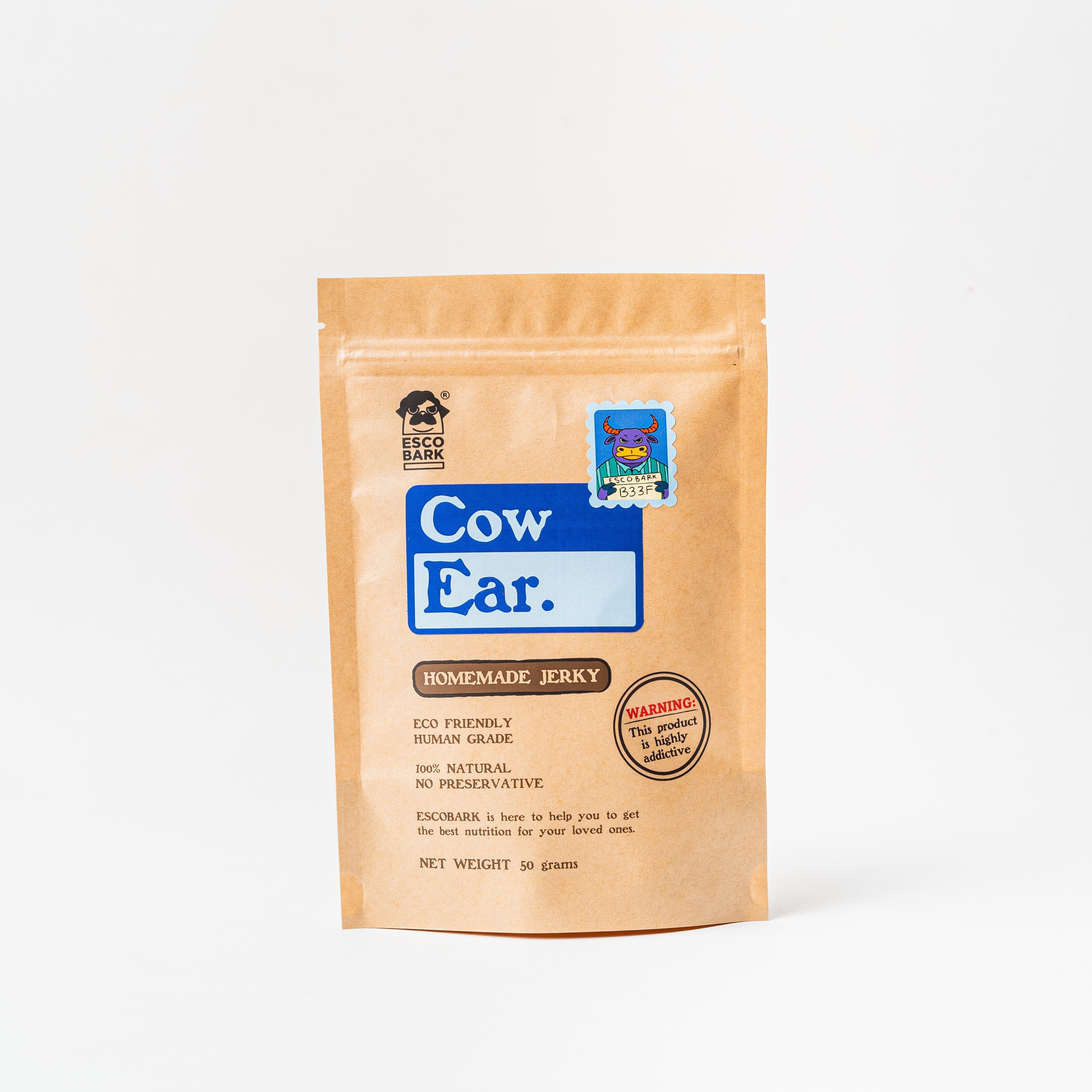 COW Ear Sliced 50g