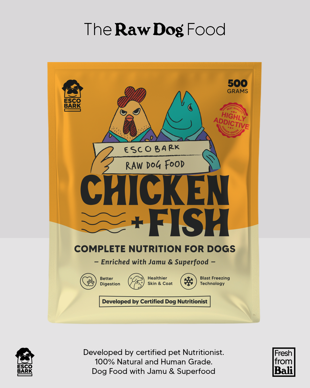 Raw Dog Food CHICKEN FISH