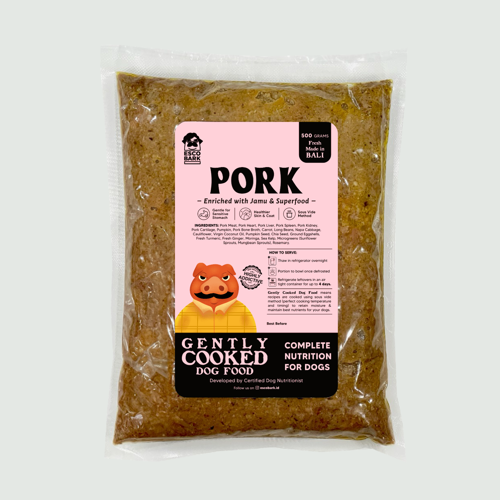 Gently Cooked Dog Food PORK