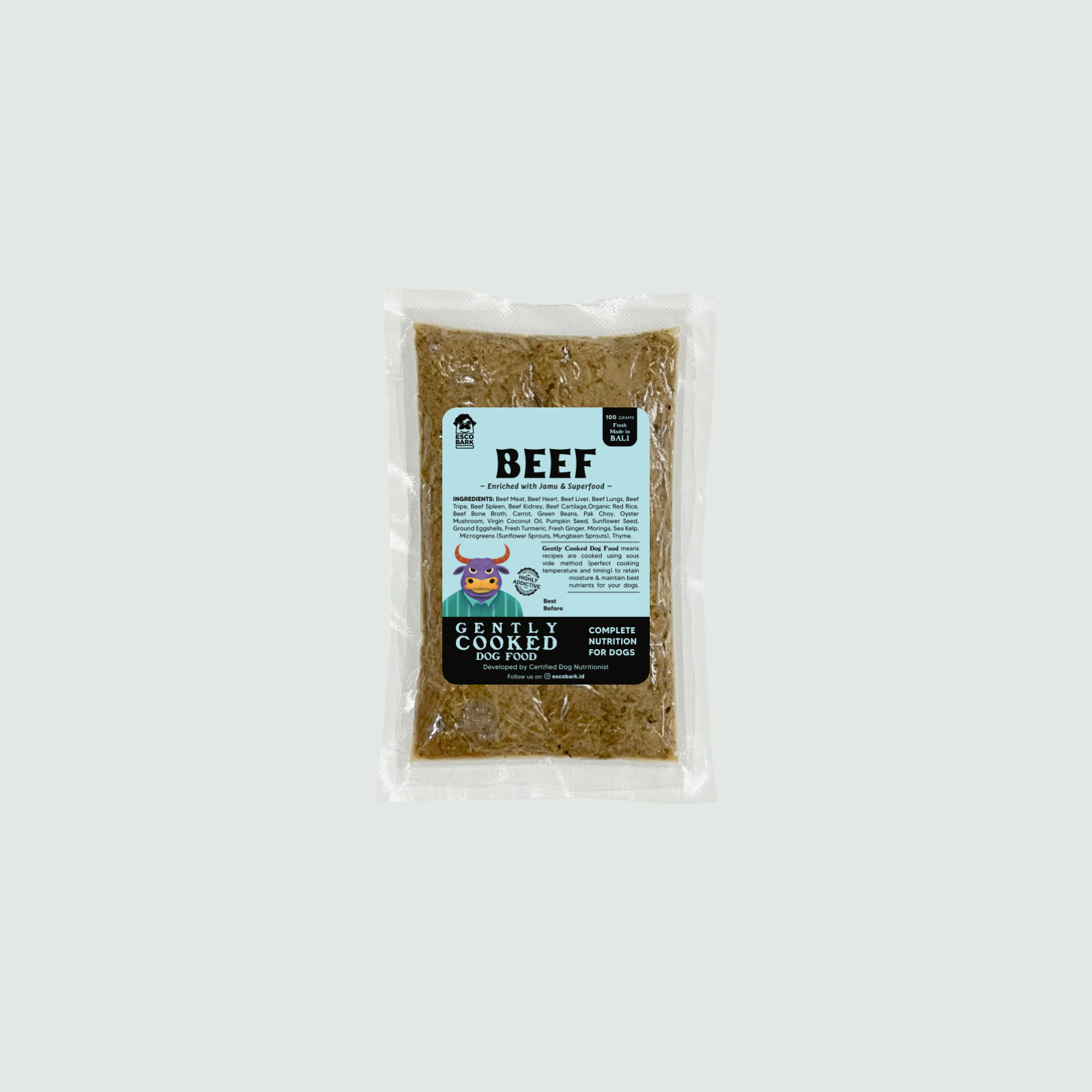 Gently Cooked Dog Food BEEF