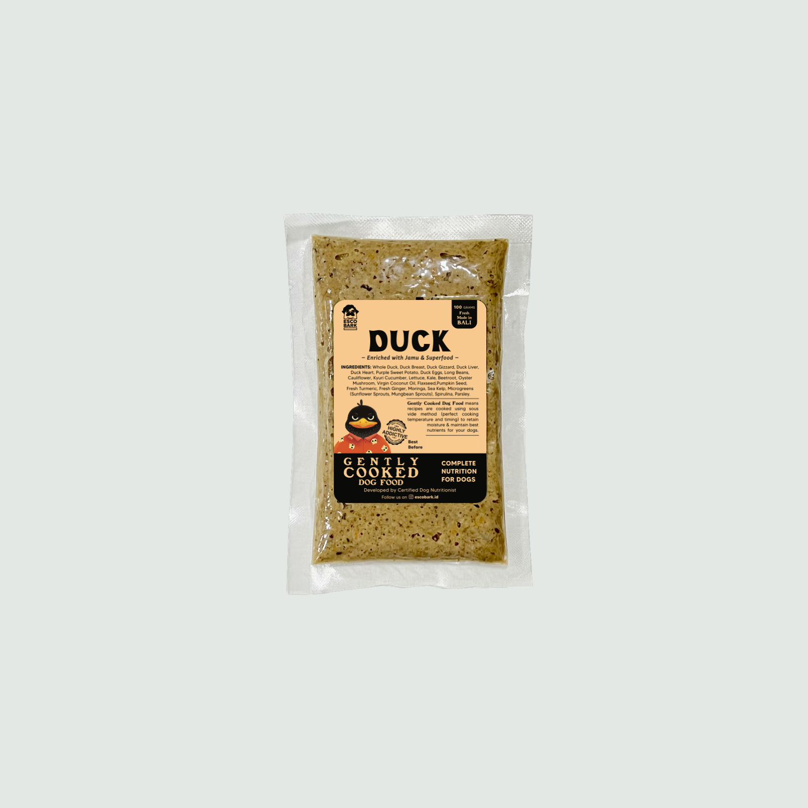 Gently Cooked Dog Food DUCK
