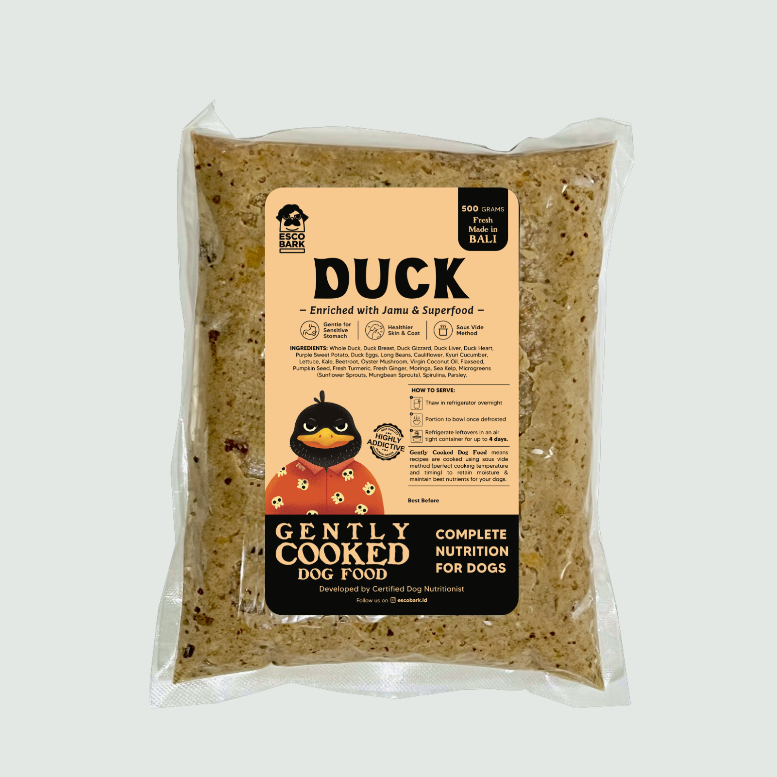Gently Cooked Dog Food DUCK