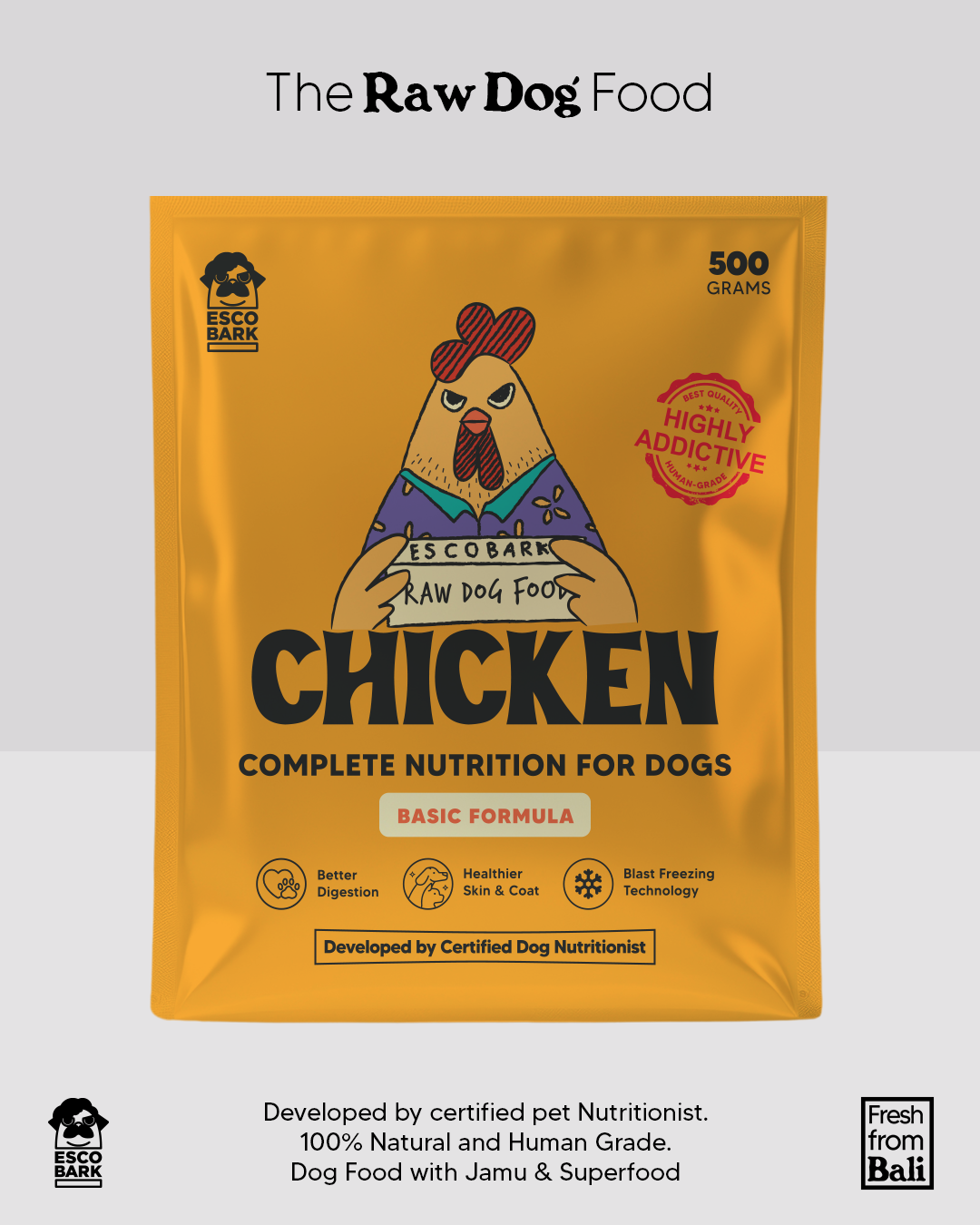 Raw Dog Food BASIC CHICKEN 