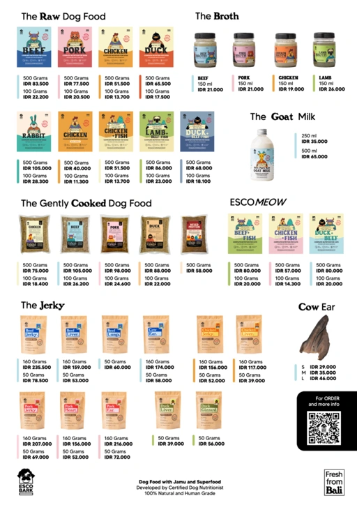 Image of Price List ESCOBARK