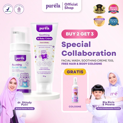 Image of [BUY 2 GET 3] Special Collaboration - Foaming Facial Wash, Soothing Creme, FREE Hair & Body Cologne