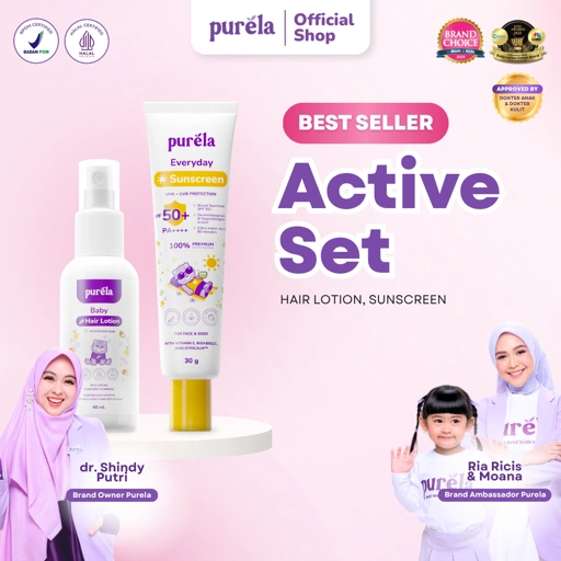 Image of [BEST SELLER] Active Set - Hair Lotion, Sunscreen