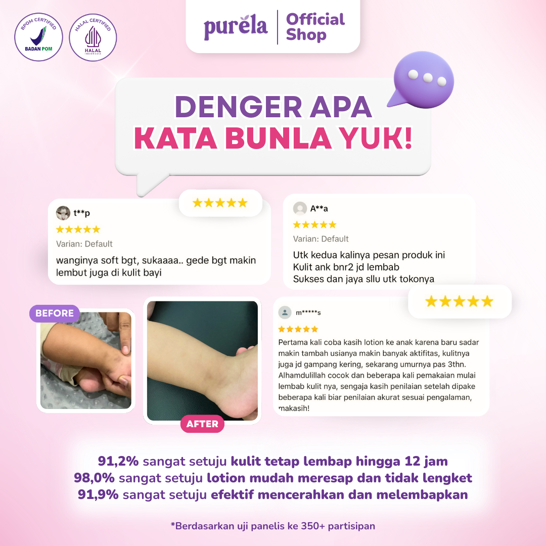 [Official] BRIGHTENING KIT JUMBO 2 Nourishing Baby Lotion 185g Perawatan Kulit