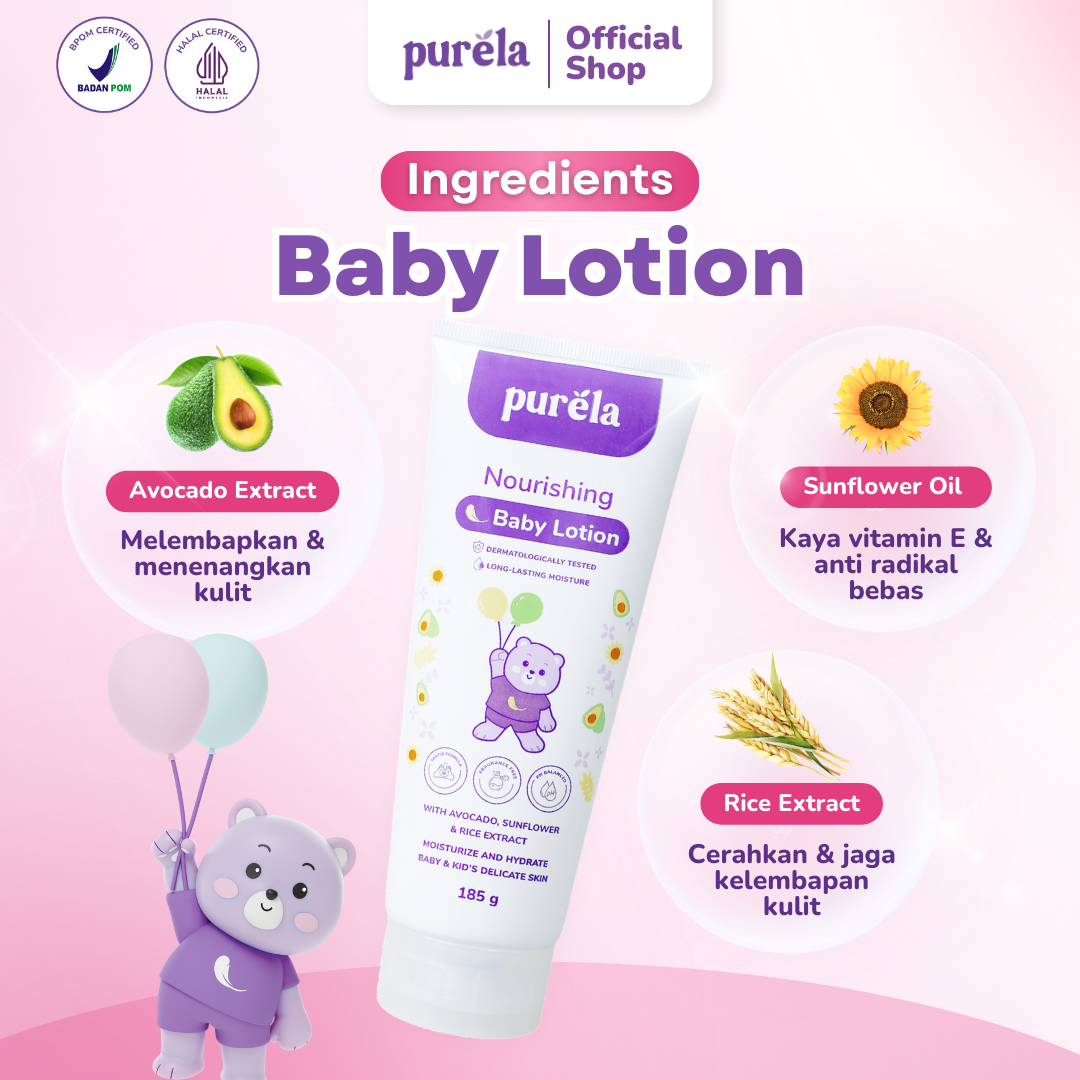FRESH AND CLEAN JUMBO - Noursing Baby Lotion 185g & Head to Toe Cleansing Gel 250ml