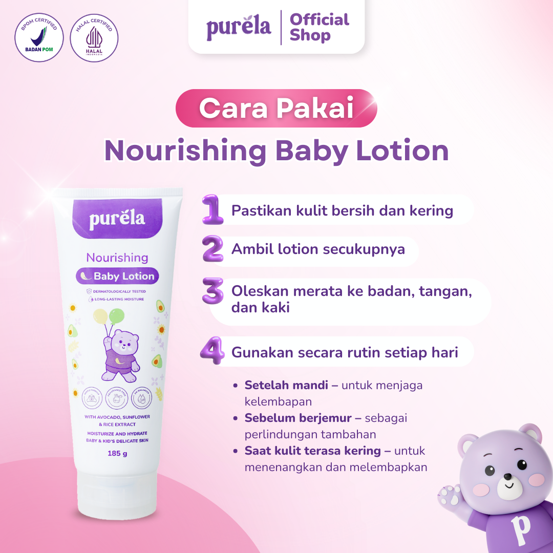 FRESH AND CLEAN JUMBO - Noursing Baby Lotion 185g & Head to Toe Cleansing Gel 250ml