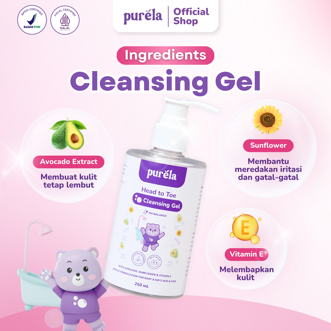 FRESH AND CLEAN JUMBO - Noursing Baby Lotion 185g & Head to Toe Cleansing Gel 250ml