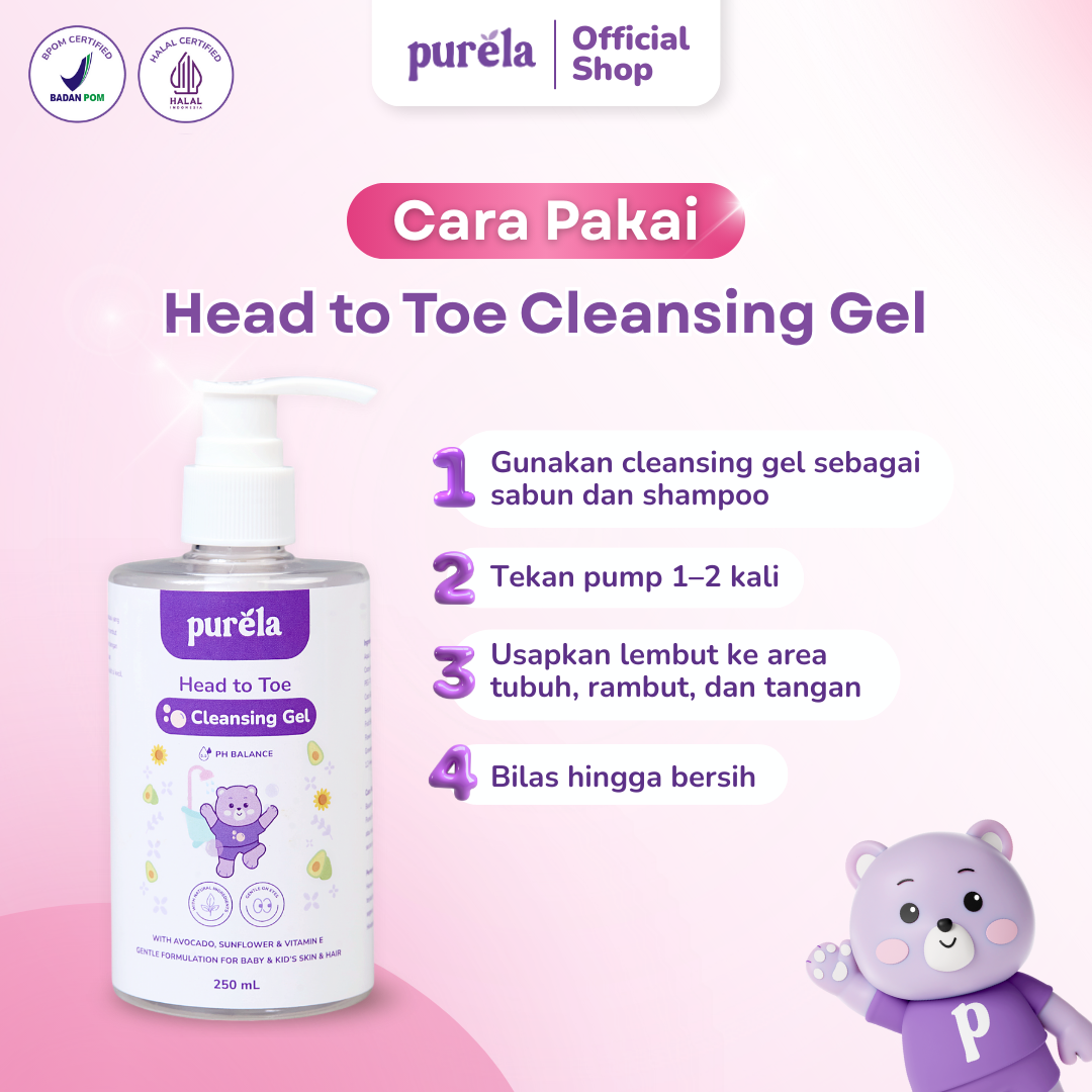 FRESH AND CLEAN JUMBO - Noursing Baby Lotion 185g & Head to Toe Cleansing Gel 250ml