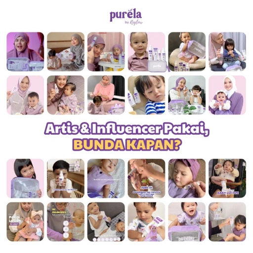 Image of Purela Kiddy Glow Skincare 4in1 (Free Pouch) - Perawatan Pencerah Kulit Bayi Anak - Bahan Alami