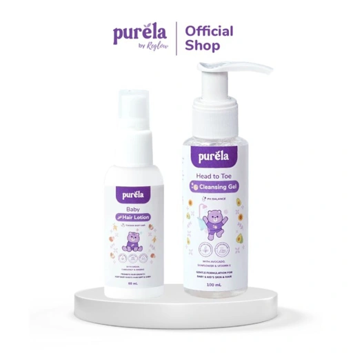 Image of PURELA - Baby Hair Lotion & Head to Toe Cleansing Gel