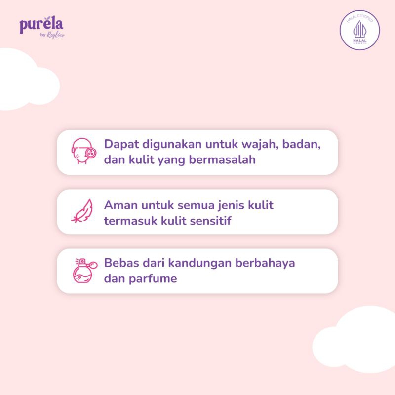 PURELA Soothing Baby Creme 70 gr - Krim untuk Membantu Mengurangi Gatal karena Biang Keringat dan Ruam Popok - Bahan Alami dan Organik