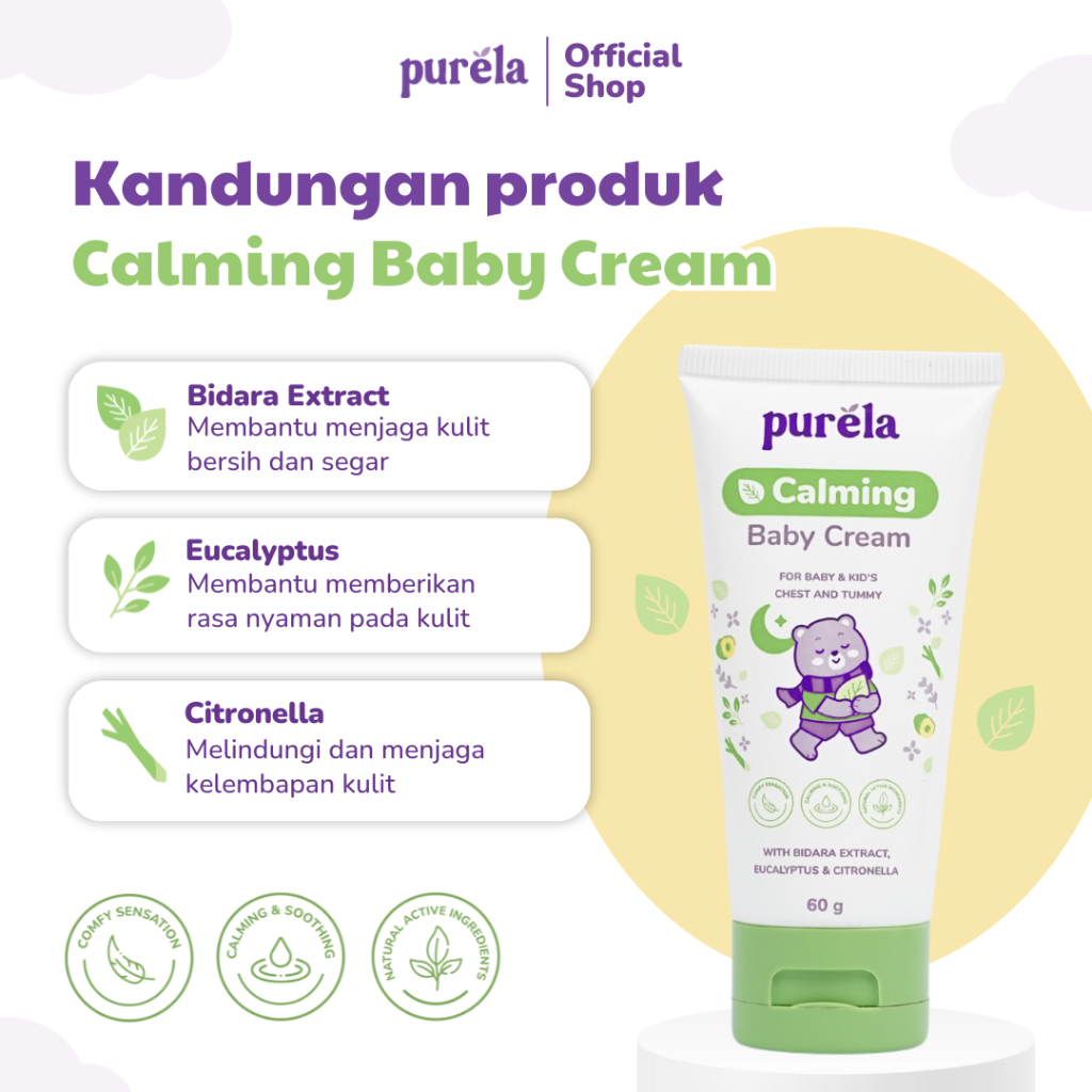 NEWBORN KIT (Soothing Baby Crème, Calming Cream , Cleansing Gel 100ml) - Perawatan Newborn Aman Untuk Kulit Sensitif - Bahan Alami dan Organik