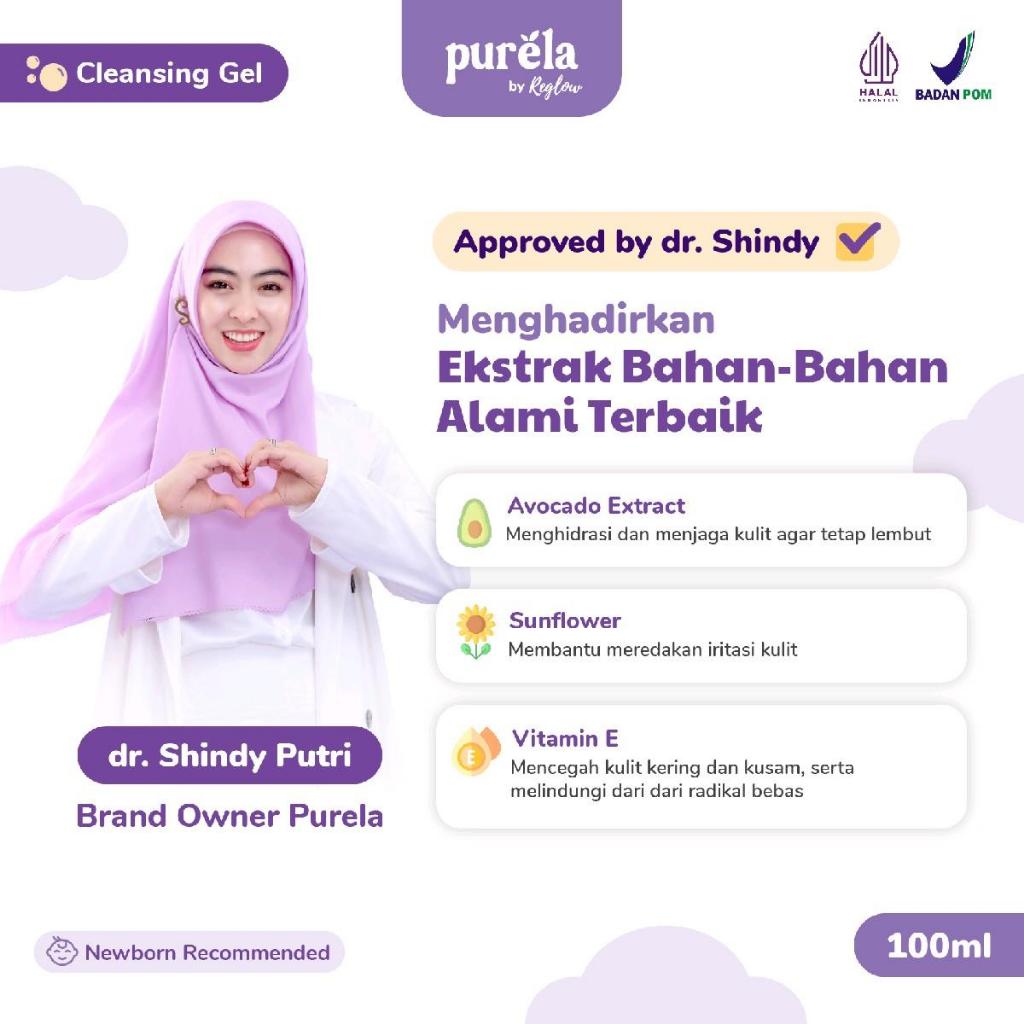 [Official] Purela Head To Toe Cleansing Gel 250ml - Menutrisi dan Membersihkan Kulit Bayi - Natural Organic