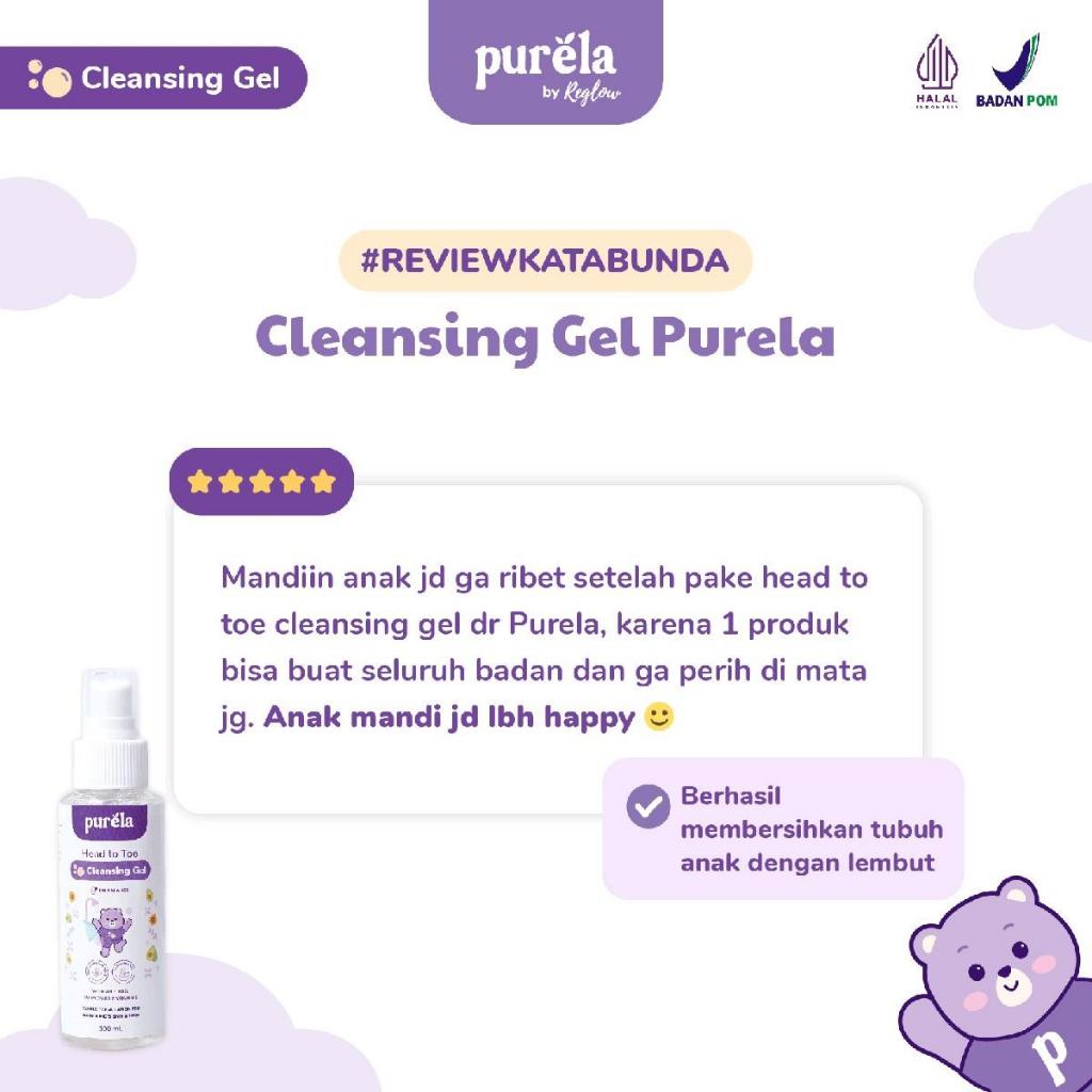 [Official] Purela Head To Toe Cleansing Gel 250ml - Menutrisi dan Membersihkan Kulit Bayi - Natural Organic