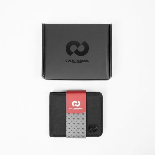 Image of Culture Basic | Porto Wallet | Dompet Lipat Pria Pendek Waterproof | Hitam Uang Simple Kartu
