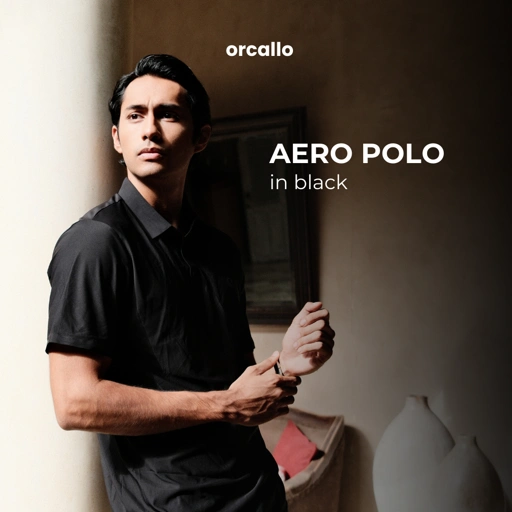 Image of Aero Polo Shirt in Black