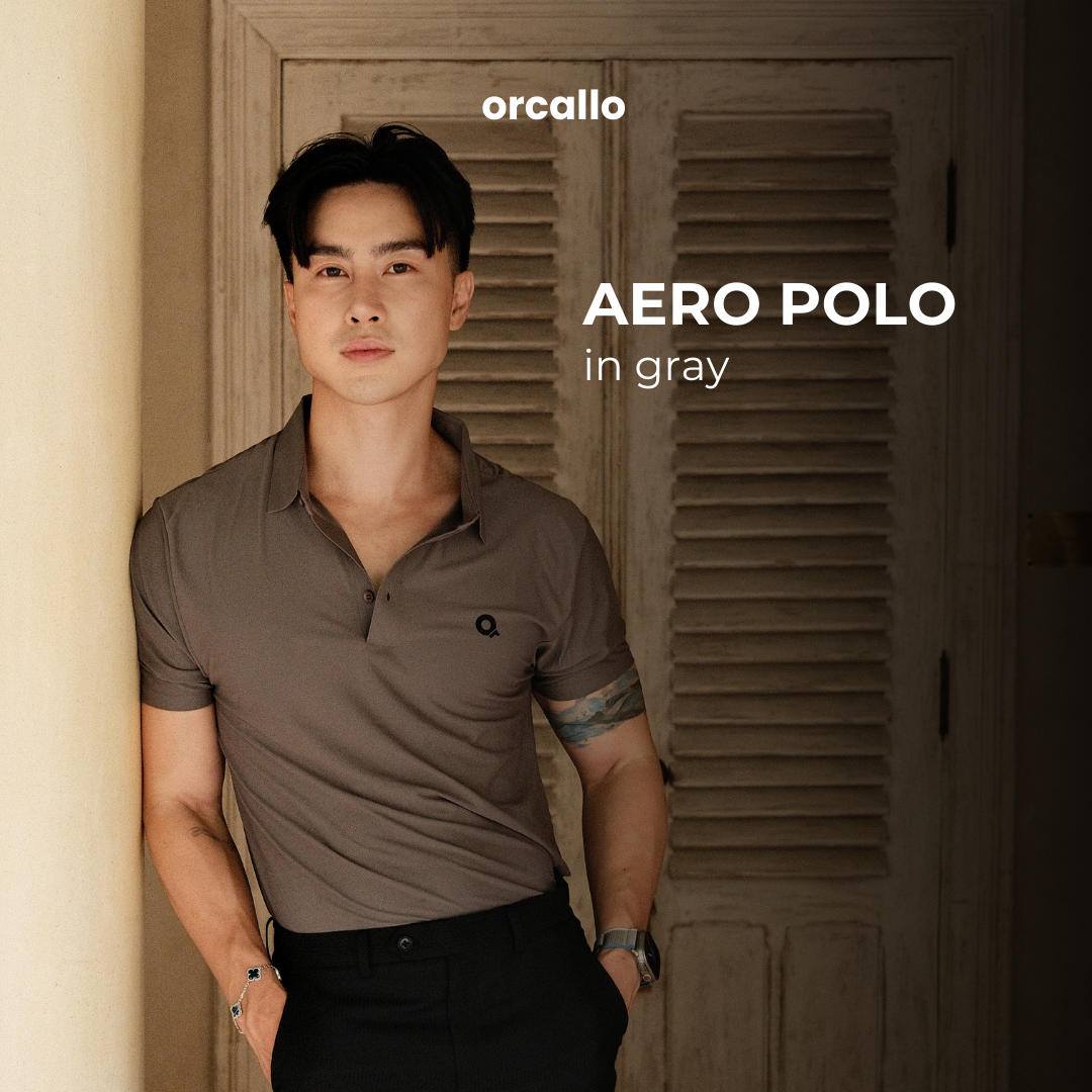 Aero Polo Shirt in Gray