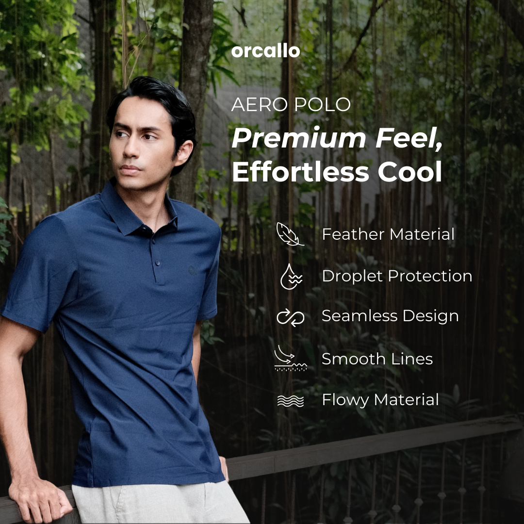 Aero Polo Shirt in Navy