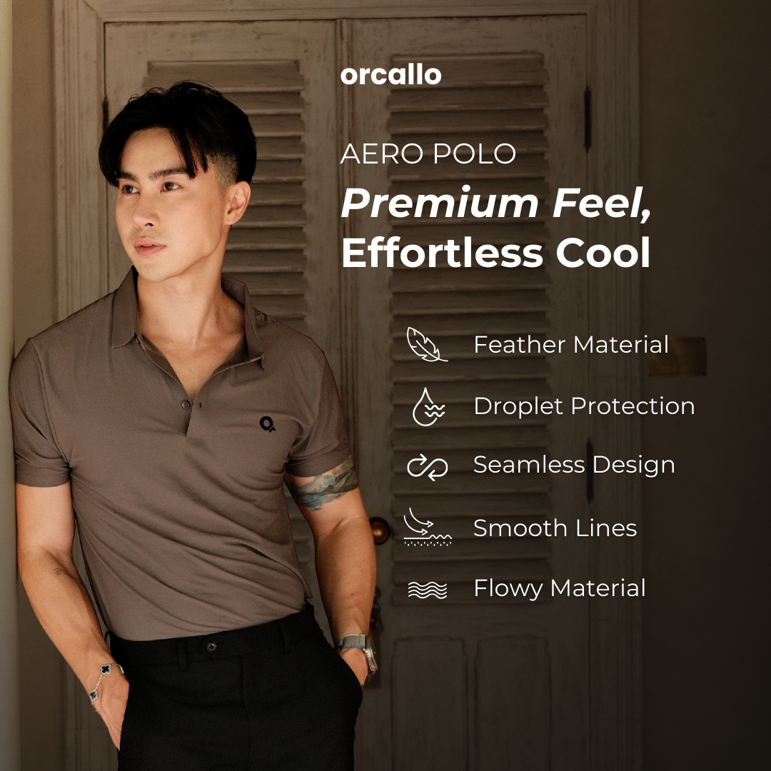 Aero Polo Shirt in Gray