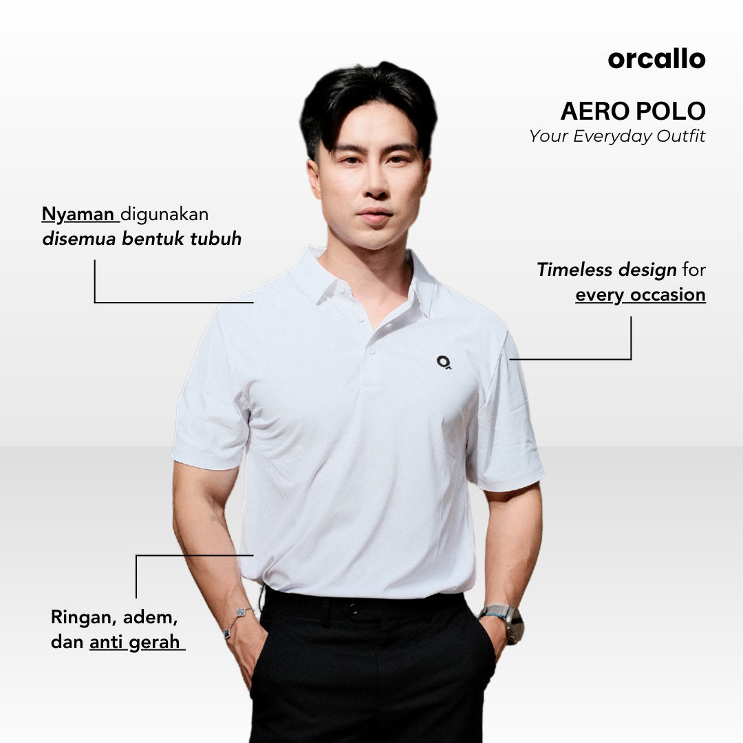 Aero Polo Shirt in White