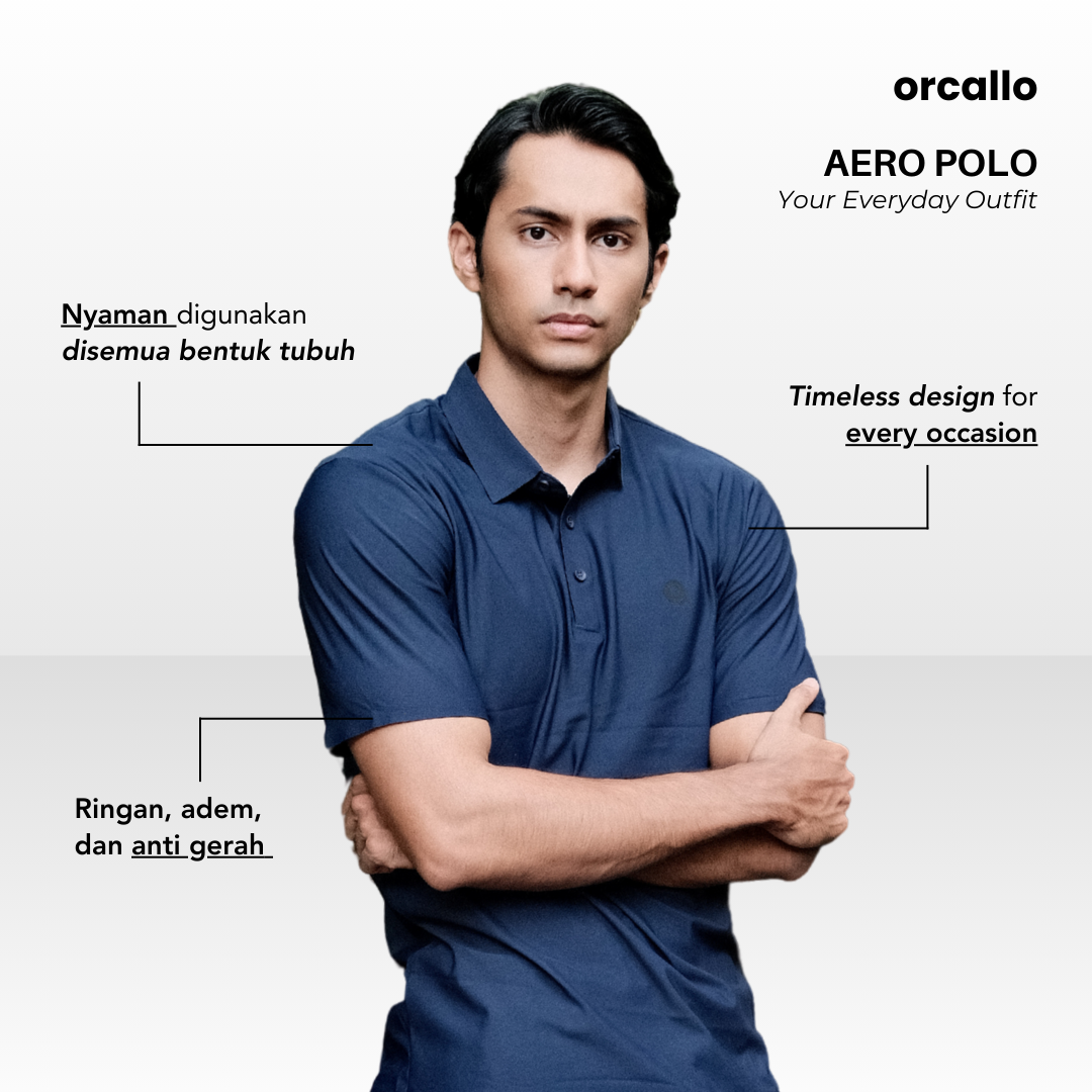 Aero Polo Shirt in Navy