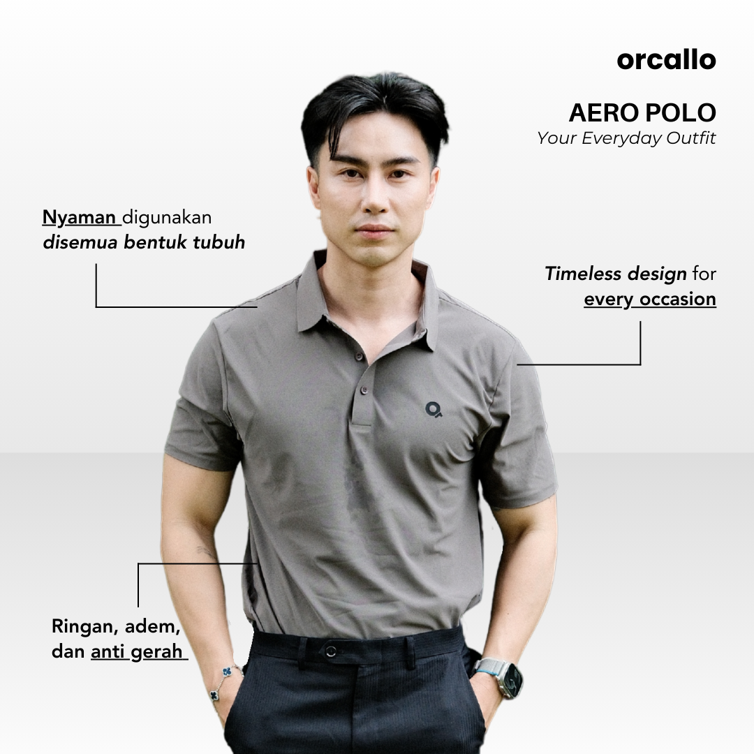 Aero Polo Shirt in Gray