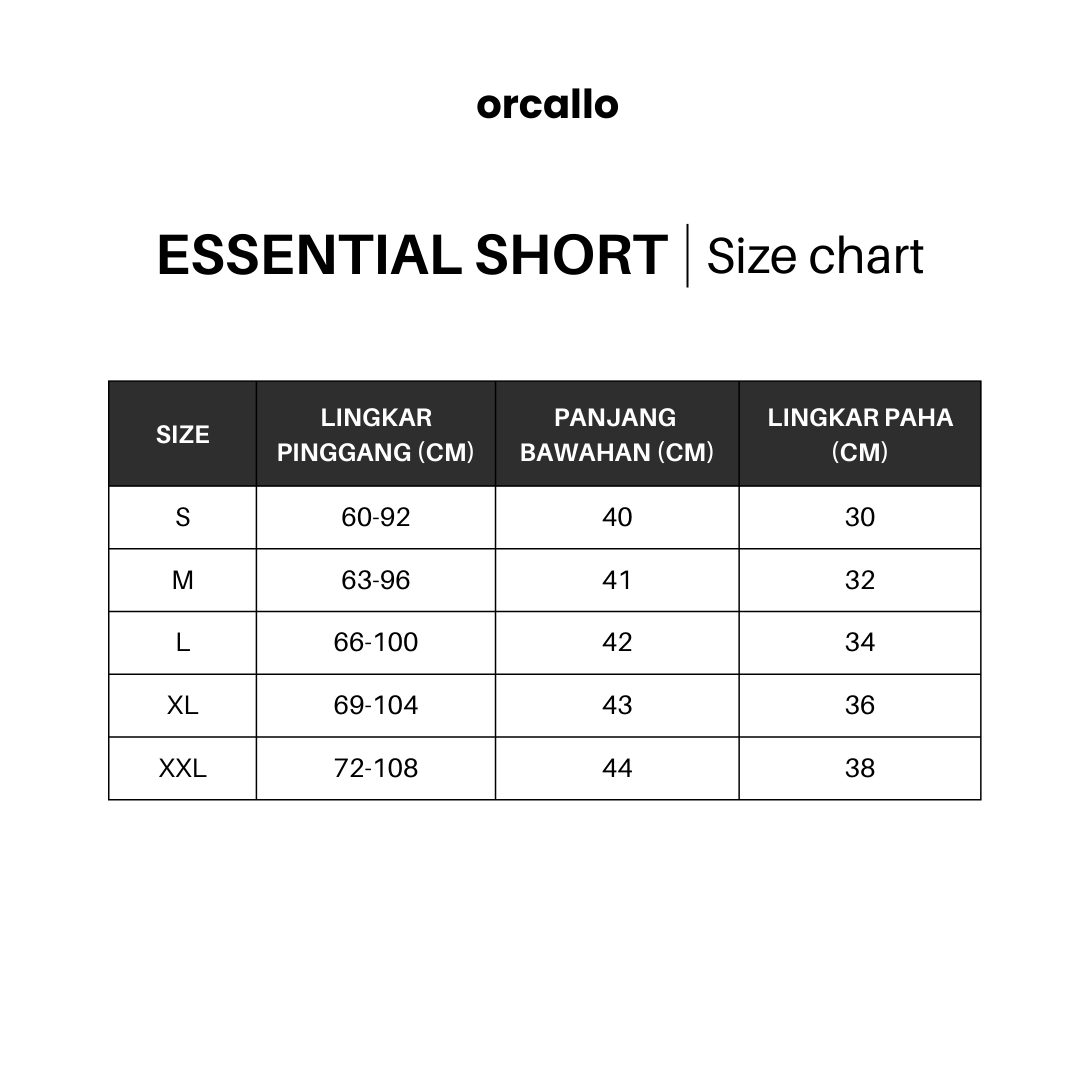 Essential Short Orcallo (2 Pcs)