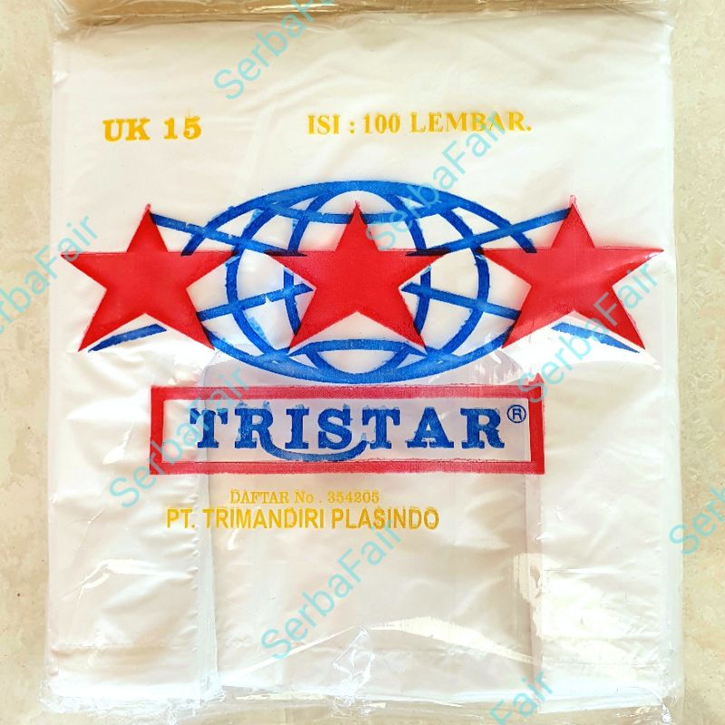 Kantong Kresek 15x33CM Tristar 100Lembar
