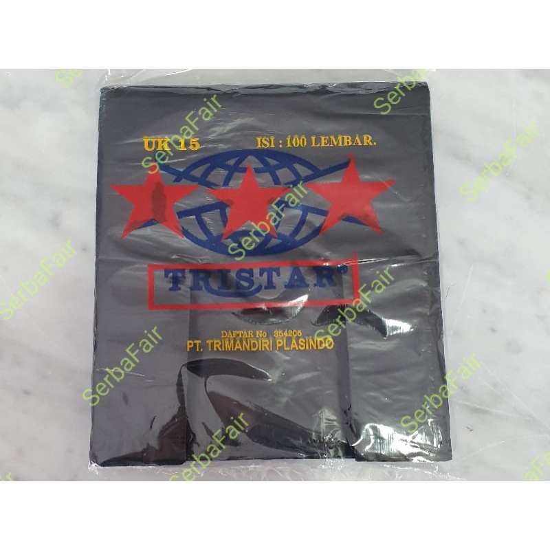 Kantong Kresek 15x33CM Tristar 100Lembar