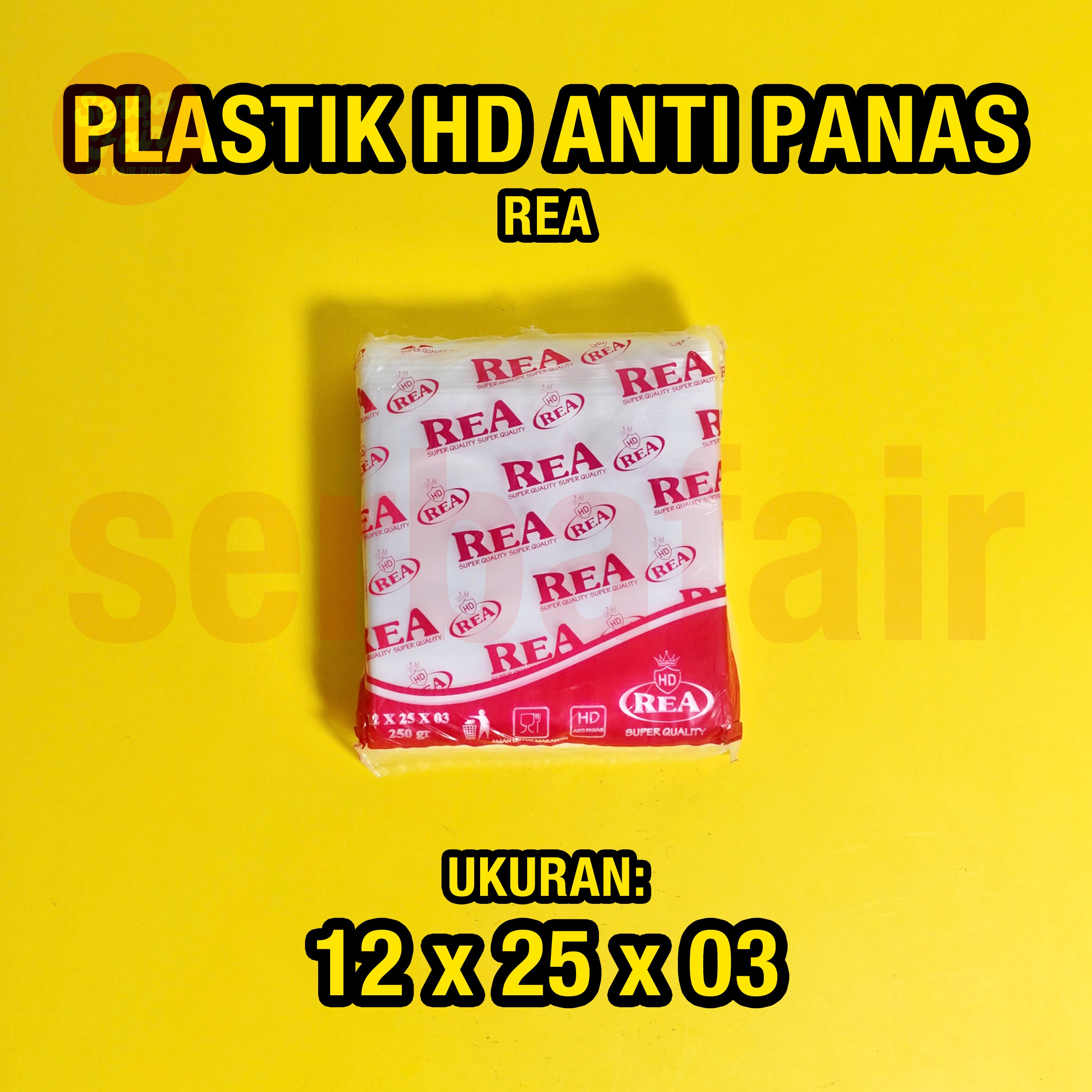 Plastik HD REA No Pond Tebal Tanpa Plong Packing Online Shop